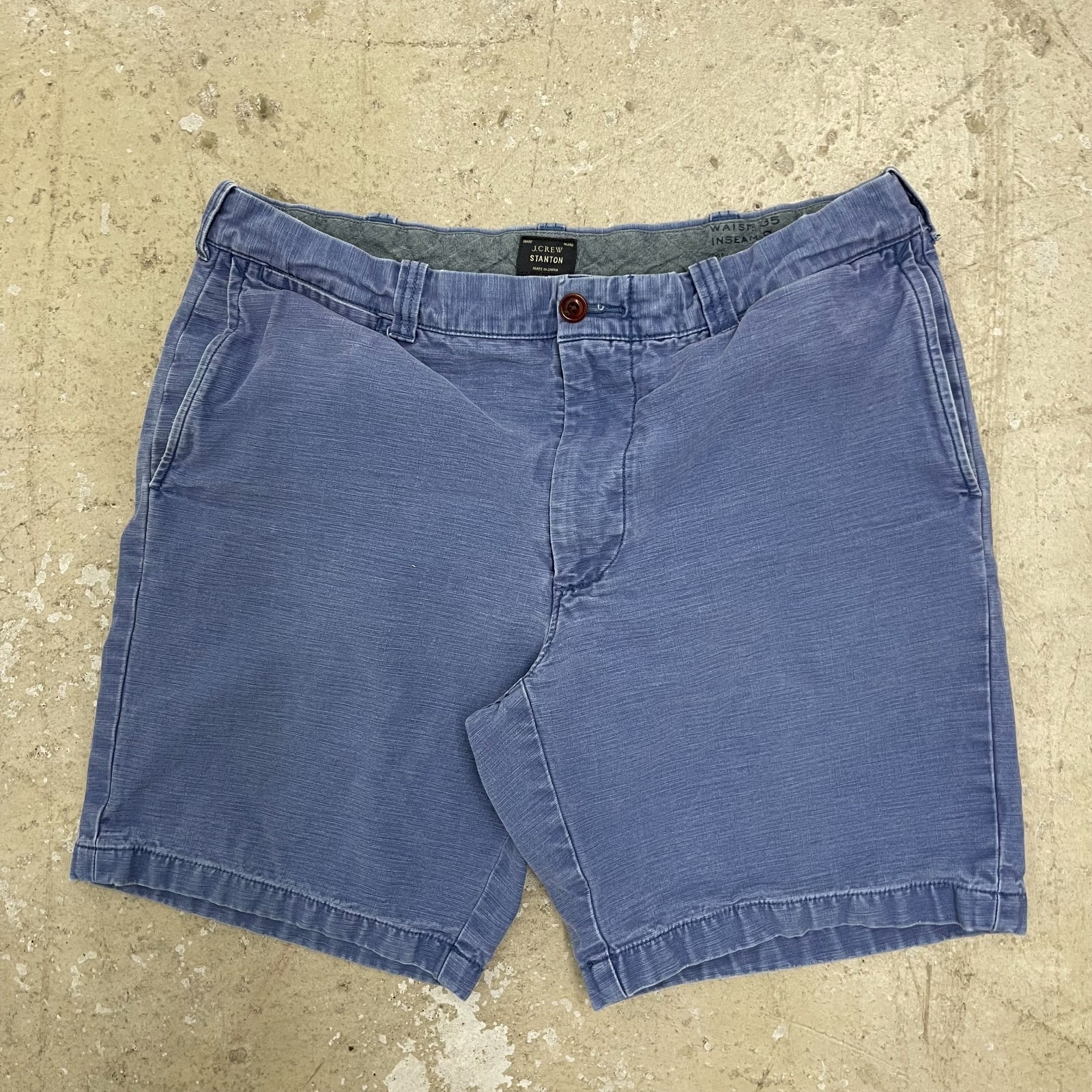 J Crew Shorts Mens 35 Stanton Chino 9" Preppy Dad Fade Beach Casual Minimal